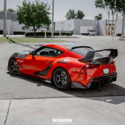 Seibon 2020+ Toyota GR Supra Carbon Fiber Rear Roof Spoiler - Image 5