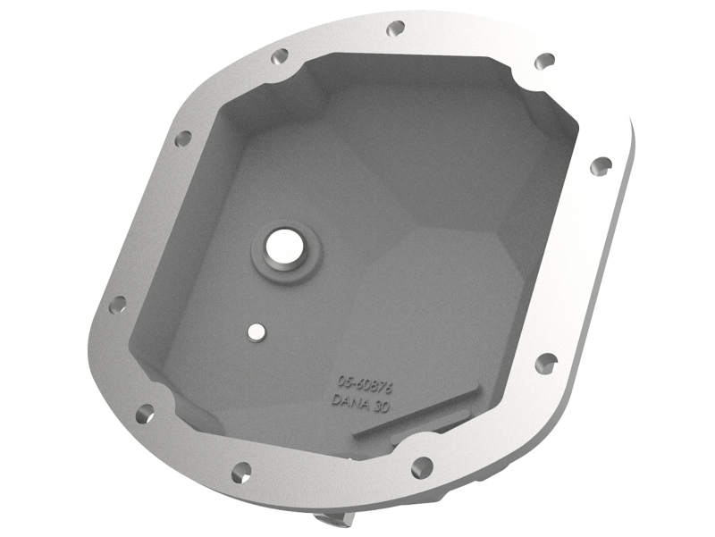aFe 97-18 Jeep Wrangler TJ/JK Dana 30 Street Series Differential Cover w/ Machined Fins - Raw - Image 4