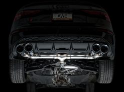 AWE 22-24 Audi 8Y S3 Track Edition Exhaust - Chrome Silver Tips - Image 9