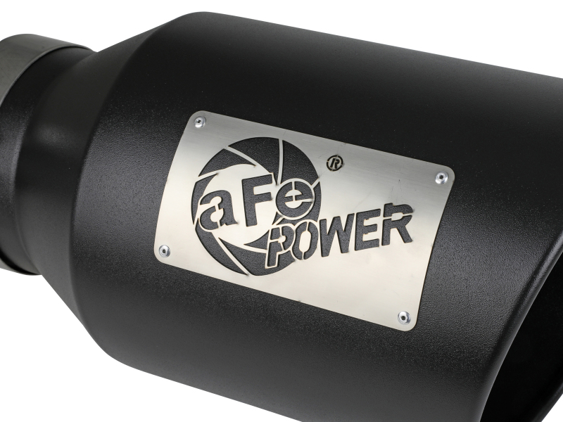 aFe Power Universal 5in Inlet 8in Outet MACH Force-XP Clamp-On Exhaust Tip - Black - Image 5