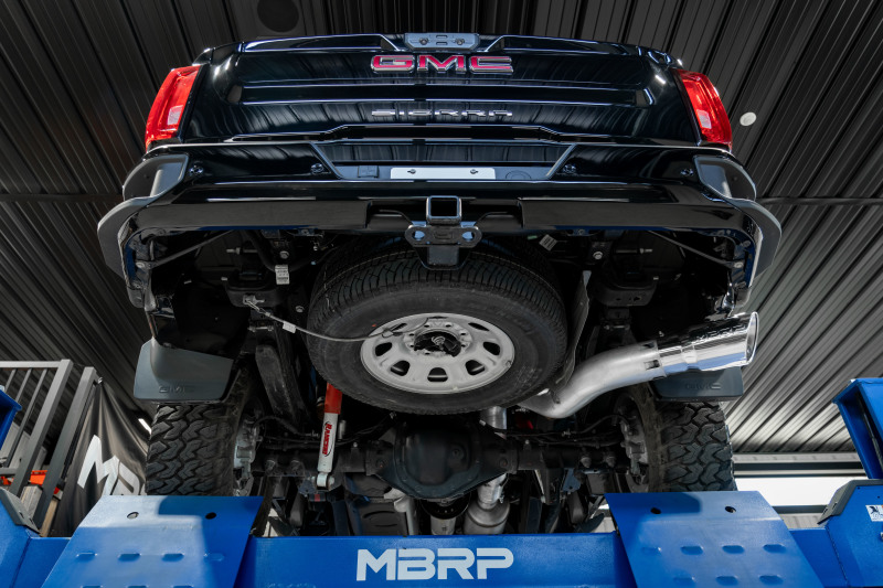 MBRP 20-23 Chevrolet Silverado 2500HD 6.6L Armor Lite AL Steel Single Side Exit 5in DPF Back Exhaust - Image 5