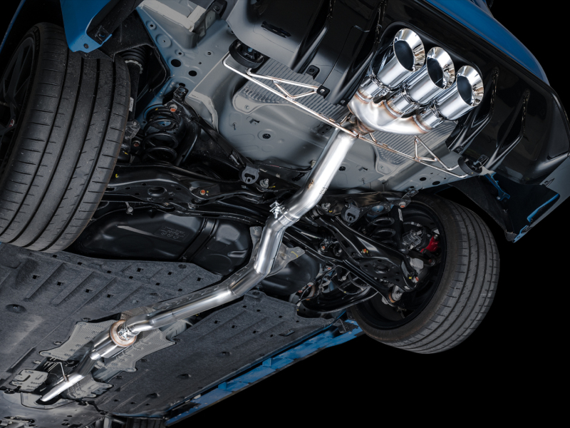 AWE Tuning 2023 Honda Civic Type R FL5 Track Edition Exhaust w/ Triple Chrome Silver Tips - Image 11