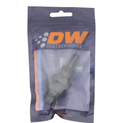 Alternative view of DeatschWerks 8AN Male Flare to Straight 5/16in Single Hose Barb - Anodized Matte Black