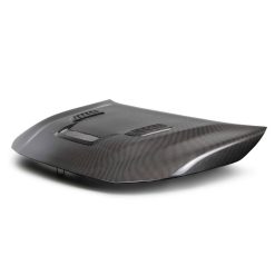 Alternative view of Seibon 2023 Toyota GR Corolla VS-Style Double-Sided Carbon Hood  - Gloss Finish