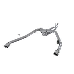 Alternative view of MBRP 2020 Jeep Gladiator 3.6L 2.5in Dual Rear Exit Cat Back Exhaust Aluminized