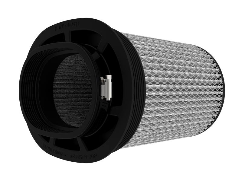 aFe Magnum FLOW Air Filter Pro DRY S (6.5x4.75)in F x (9x7)in B x (9x7) T (Inverted) x 9in H - Image 2