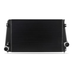 Alternative view of Mishimoto 17-19 GM L5P Duramax Intercooler Kit - Black w/ Polished Pipes