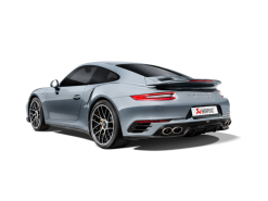 Alternative view of Akrapovic 16-19 Porsche 911 Turbo / Turbo S (991.2) Rear CA Diffuser Glossy w/o Tips