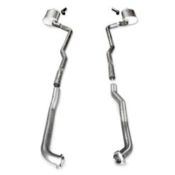 Alternative view of Stainless Works 1973-82 Corvette Exhaust BB Standard Trans 2-1/2in Factory Connect