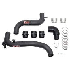 Alternative view of Injen 21-23 Ford Bronco L4-2.3L Turbo EcoBoost SES Intercooler Pipes Wrinkle Black