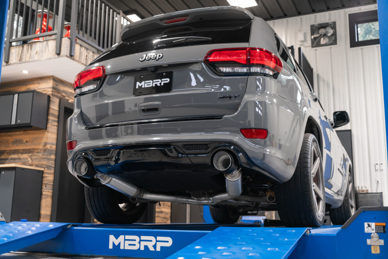 MBRP 2012+ Jeep Grand Cherokee SRT 6.4L 3in Dual Rear Exit T304SS Catback Exhaust - CF Tips - Image 5