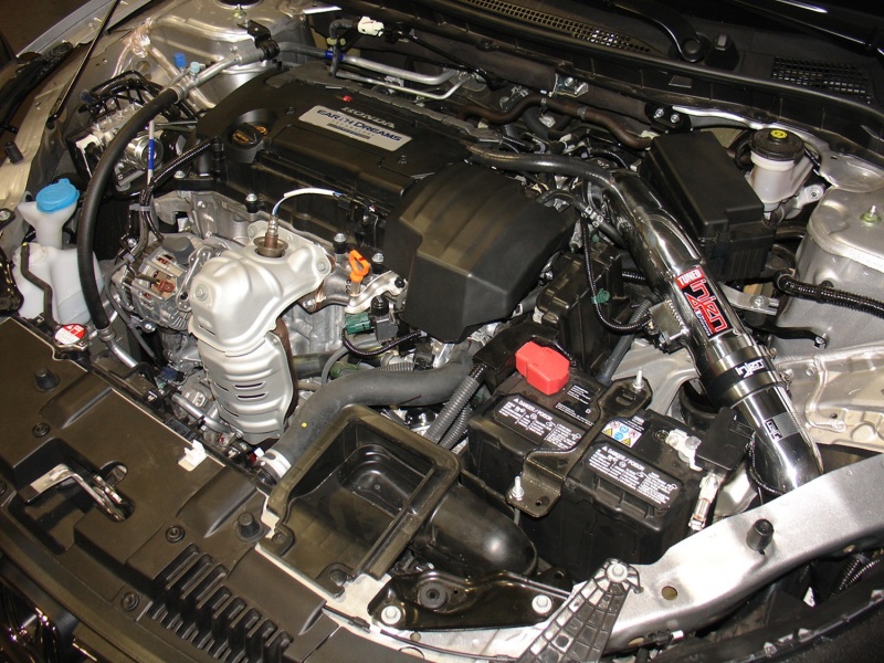 Injen 13-17 Honda Accord 2.4L 4cyl Black Cold Air Intake w/ MR Tech & Air Fusion (Converts to SRI) - Image 4