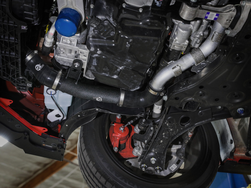 aFe 19-22 Hyundai Veloster N L4 2.0L (t) BladeRunner 2-1/2in Aluminum Hot Charge Pipe - Black - Image 7