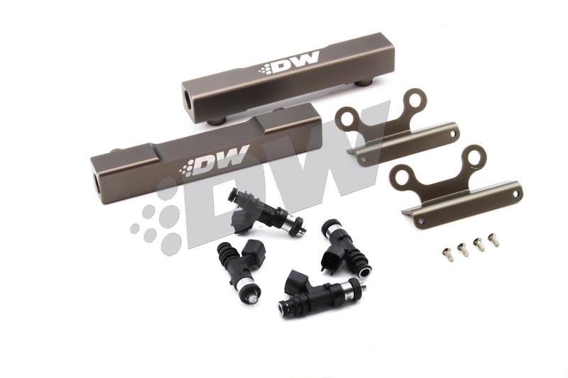 DeatschWerks 02+ Subaru WRX / 07+ STI/LGT Top Feed Fuel Rail Upgrade Kit w/ 750cc Injectors - Image 2