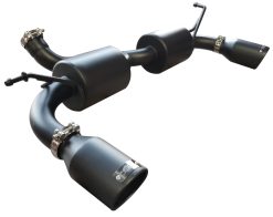 Alternative view of Injen 07-17 Jeep Wrangler JK 3.6L/3.8L 63mm Stealth Black Axle-back Exhaust w/ 4in Black Tips