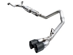 AWE 0FG Exhaust for 3rd Gen Toyota Tundra - Dual Diamond Black Tips - Image 10