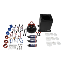 Alternative view of DeatschWerks 5.5L Modular Surge Tank Includes 3 DW400 Fuel Pumps