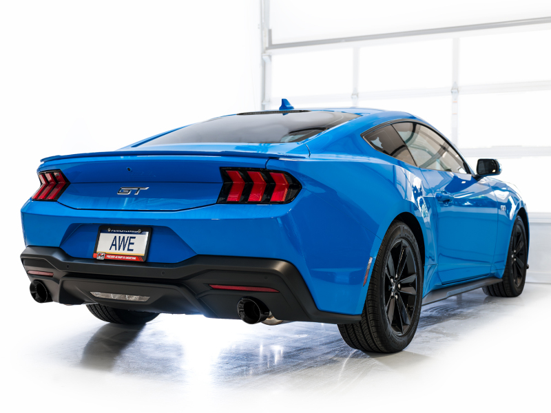 AWE 2024 Ford Mustang GT Fastback S650 RWD Touring Catback Exhaust w/ Dual Diamond Black Tips - Image 5