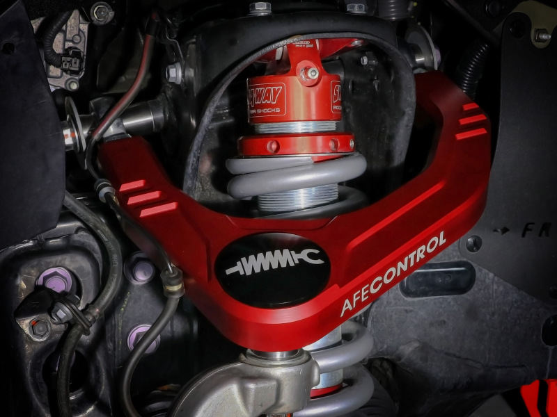 aFe Control 05-23 Toyota Tacoma Upper Control Arms - Red Anodized Billet Aluminum - Image 5