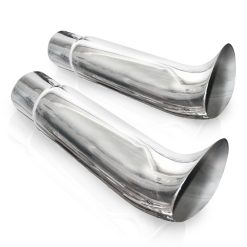Alternative view of Stainless Works Elf Ear Exhaust Tips 2in Body 2in ID Inlet