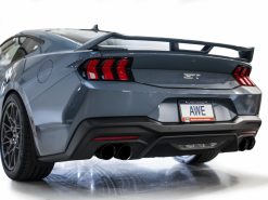 AWE 2024 Ford Mustang GT Fastback S650 RWD SwitchPath Catback Exhaust w/ Quad Diamond Black Tips - Image 9