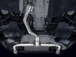 AWE 19-23 BMW 330i / 21-23 BMW 430i Base G2X Track Edition Axle Back Exhaust - Chrome Silver - Image 12