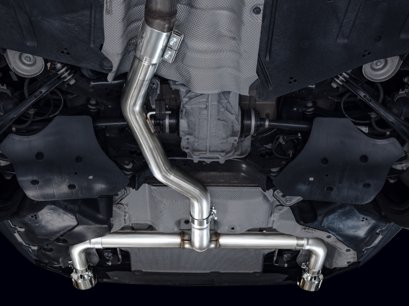 AWE 19-23 BMW 330i / 21-23 BMW 430i Base G2X Track Edition Axle Back Exhaust - Chrome Silver - Image 12