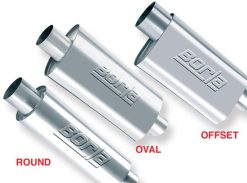 Borla XR-1 Racing Sportsman 3.5in. Outlet / 3.5in Inlet Oval Muffler - Image 5