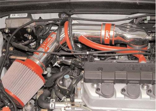 Injen 01-04 Civic Dx Lx Ex Hx Polished Short Ram Intake - Image 2