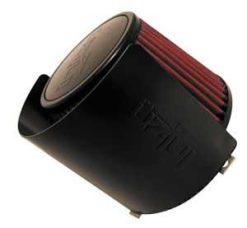 Alternative view of Injen Aluminum Air Filter Heat Shield Universal Fits 2.50 2.75 3.00 Black