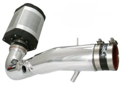 Alternative view of Injen 06-09 FJ 4.0L V6 w/ Power Box Polished Power-Flow Air Intake System