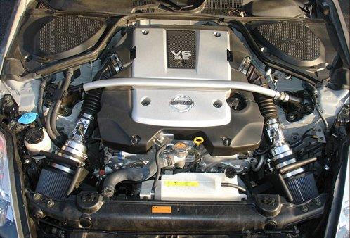 Injen 07-08 350Z 3.5L V6 Air Fusion and Air Horns Polished Short Ram Intake - Image 3