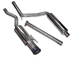 Alternative view of Injen 06-09 Civic Si Coupe Only 60mm Cat-back Exhaust w/ Titanium Tip