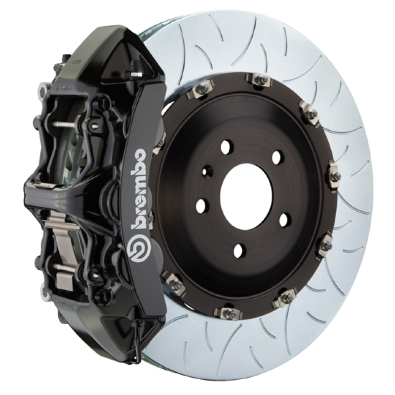 Brembo 25+ BMW X3 30 xDrive (G45) Front GT BBK 6 Piston Cast 380x34 2pc Rotor Slotted Type-3 - Black