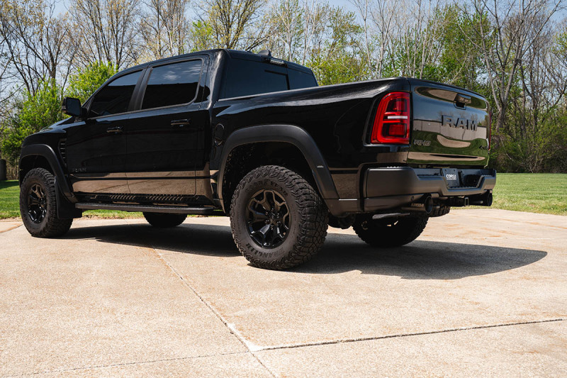 Corsa 25-26 RAM 1500 RHO Crew Cab 3.0L Turbo Cat-Back Dual Rear Exit w/ 5in Single Black Pro Series - Image 2