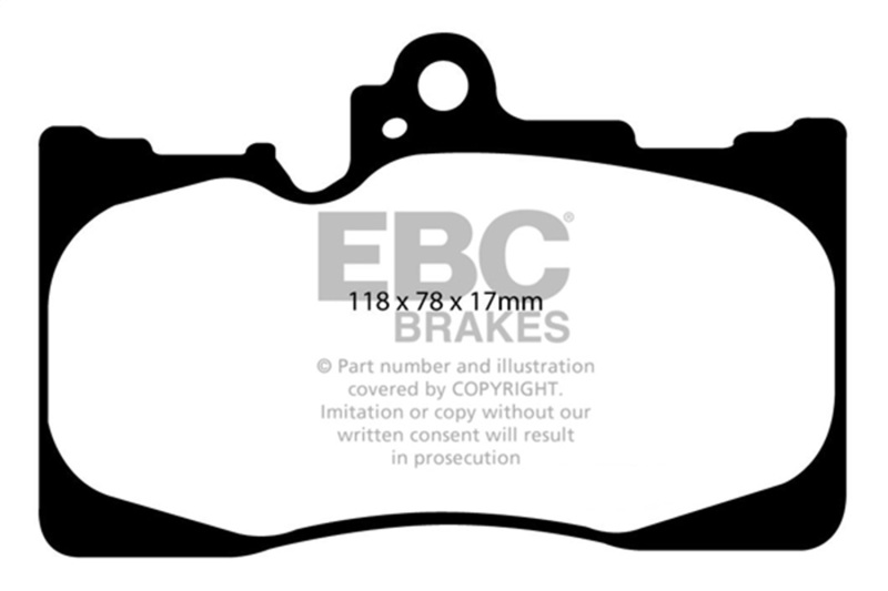 EBC 2016+ Lexus GS200t 2.0T Bluestuff Front Brake Pads - Image 4