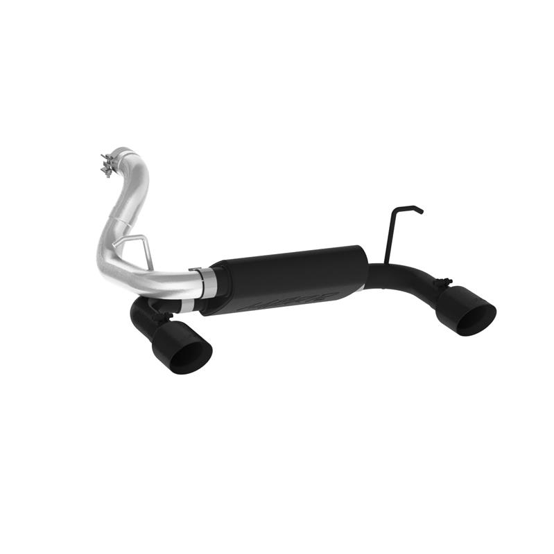 MBRP 2018+ Jeep Wrangler (JL) 3.6L V6 Dual Rear Exit Axle Back BLK Exhaust System - Image 3