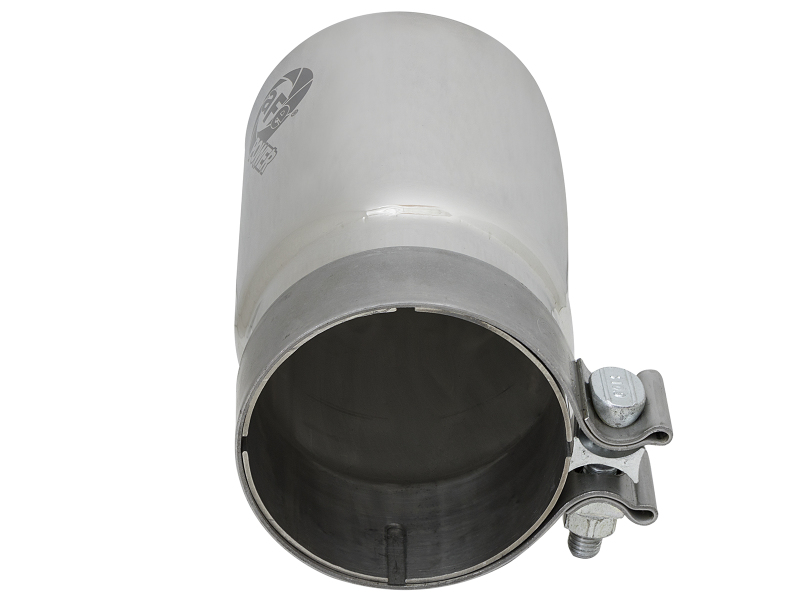 aFe MACH Force-Xp Universal Exhaust Tip 3-1/2 IN Inlet x 4 IN Outlet x 7 IN Polished Right Side Exit - Image 4