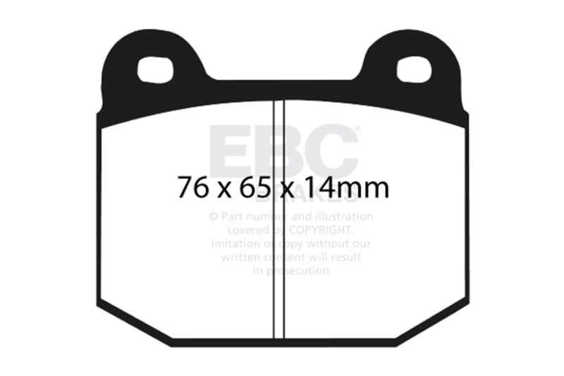 EBC 03-04 Infiniti G35 3.5 (Manual) (Brembo) Yellowstuff Rear Brake Pads - Image 2