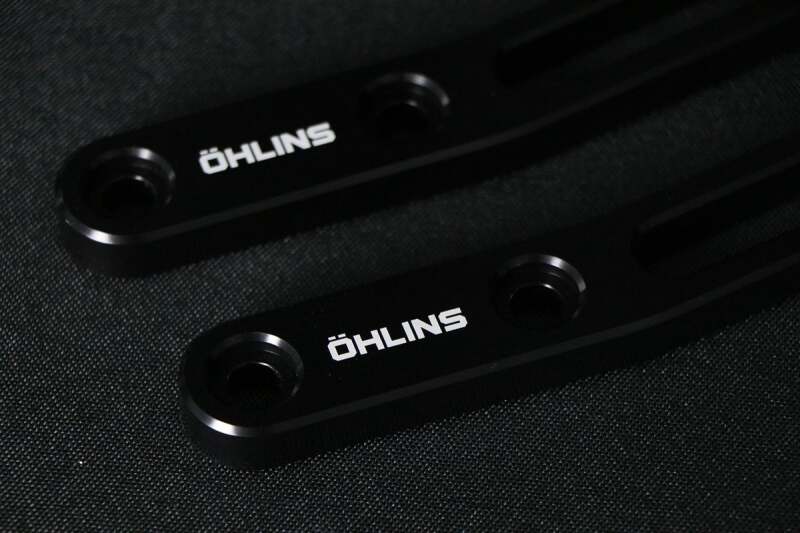 Ohlins 14-26 Harley FL Touring STX 36 Twin Blackline 12in Blk Reservoir Shocks - Standard Springs - Image 2