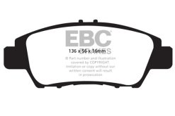 EBC 10-15 Honda CR-Z Yellowstuff Front Brake Pads - Image 3