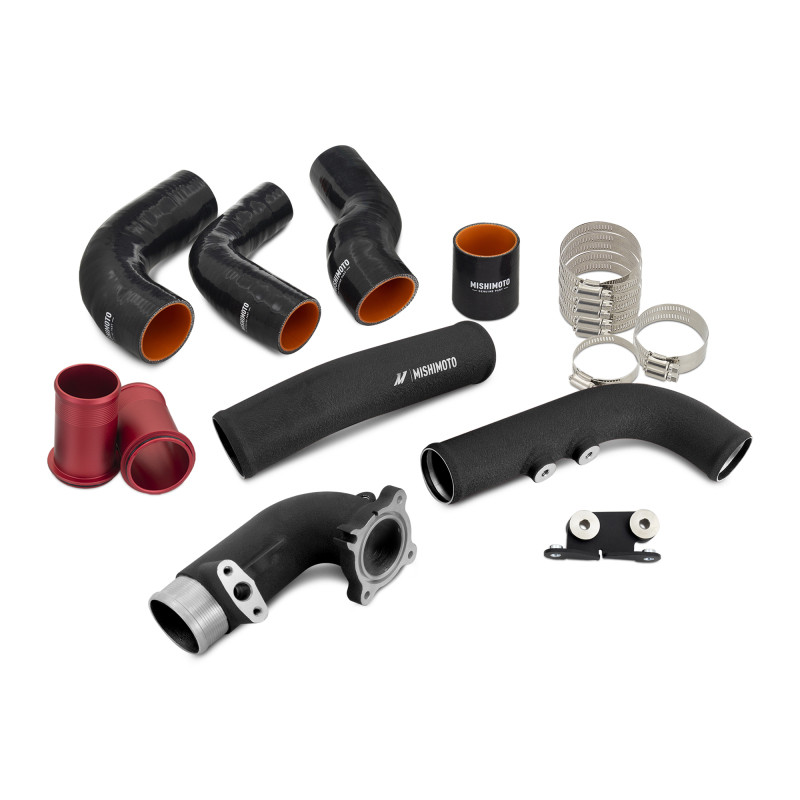 Mishimoto 2023+ Toyota GR Corolla Intercooler & Pipe Kit - Silver Cooler - Black Pipes - Image 4