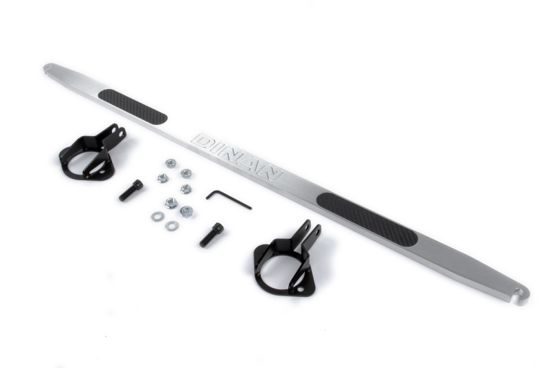 Dinan 99-06 BMW 323i/325i/328i/330i/M3 (E46) Brushed Alum. w/Carbon Inlays Shock Tower Brace - Rear
