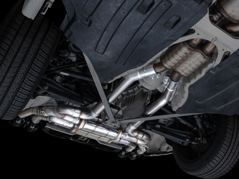 AWE Tuning 20-25 BMW X3 M/M Comp (F97) AWD SwitchPath Axle-Back Exhaust - Diamond Black Tips - Image 12