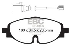 Alternative view of EBC 14+ Audi A3 1.8 Turbo Yellowstuff Front Brake Pads