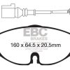 EBC Racing 15-19 Volkswagen GTI (Mk7) 2.0T RP-1 Race Front Brake Pads