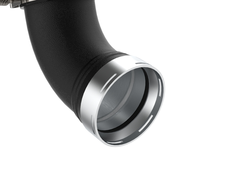 aFe 06-10 GM Diesel Trucks V8 6.6L BladeRunner Aluminum Hot & Cold Charge Pipe Kit - Black - Image 4