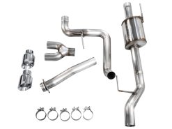 AWE Tuning 21-25 Ford F150 (14th Gen Reg Cab) Cat-Back Exhaust - 4.5in Dual Side Exit Chrome Tips - Image 10