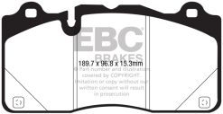 Alternative view of EBC 2016+ Chevrolet Camaro ZL1 Bluestuff Front Brake Pads