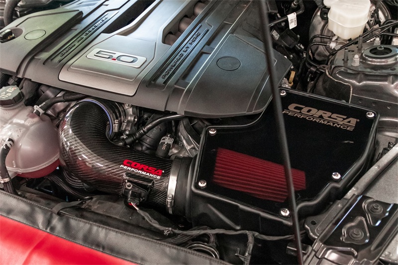 Corsa 18-23 Ford F-150 Mustang GT 5.0L V8 Closed Box Intake w/ Forged CF Duct & Oiled Air Filter - Image 3